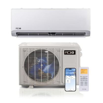 9,000 BTU ACiQ Standard 24.5 SEER2 Single Zone Wall Mount Mini Split Heat Pump System - R454B | 115V
